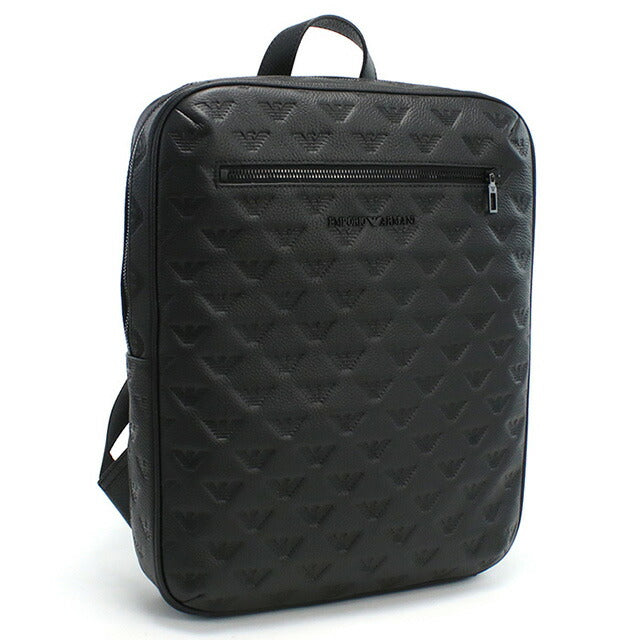 エンポリオ・アルマーニ リュック メンズ ブランド EMPORIO ARMANI レザー Y4O444 BLACK ブラック バッグ EMAY4O444011
