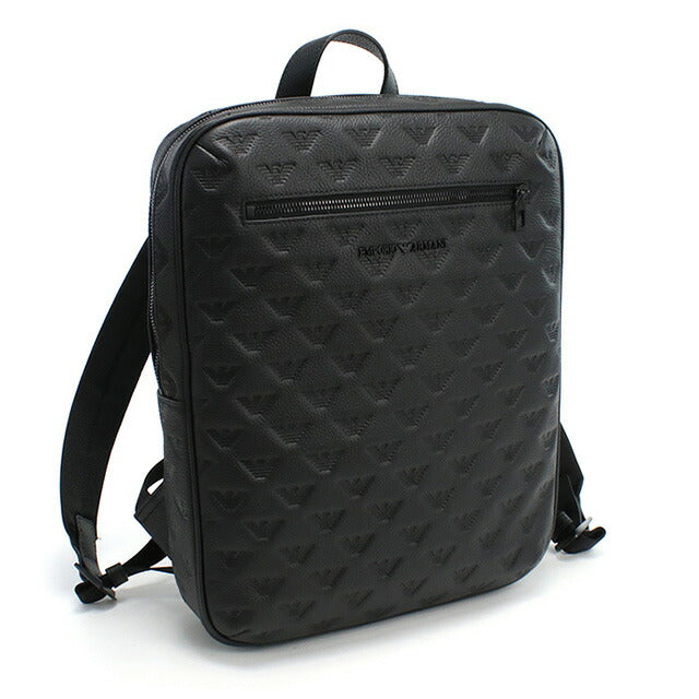 エンポリオ・アルマーニ リュック メンズ ブランド EMPORIO ARMANI レザー Y4O444 BLACK ブラック バッグ EMAY4O444011