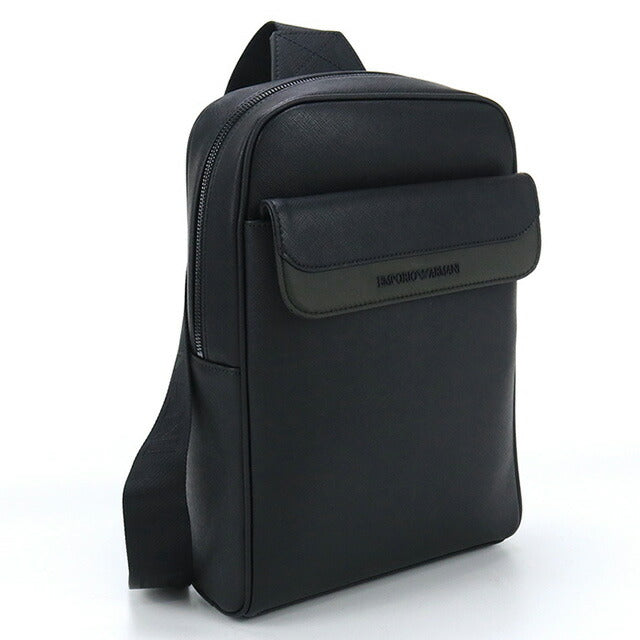 エンポリオ・アルマーニ ボディバッグ メンズ ブランド EMPORIO ARMANI Y4O453 BLACK-GREEN ブラック バッグ EMAY4O453011