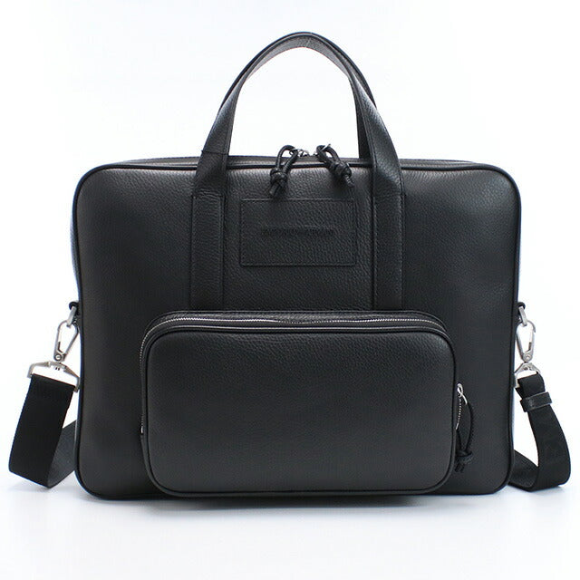 エンポリオ・アルマーニ ブリーフケース メンズ ブランド EMPORIO ARMANI レザー Y4P144 BLACK ブラック バッグ EMAY4P144011