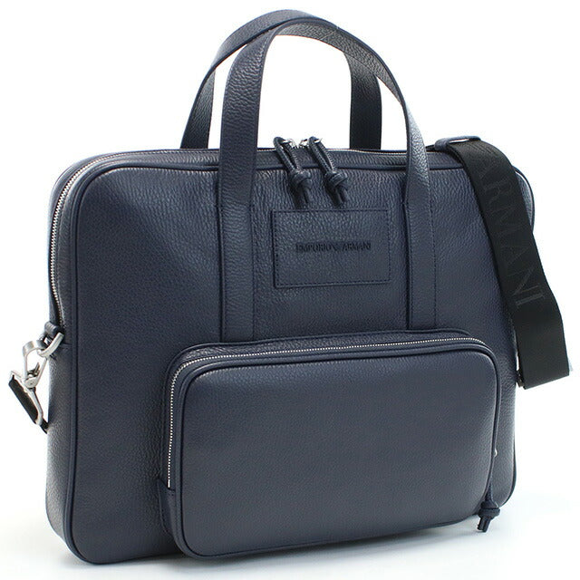 エンポリオ・アルマーニ ブリーフケース メンズ ブランド EMPORIO ARMANI レザー Y4P144 NAVY BLUE ネイビー系 バッグ EMAY4P144021