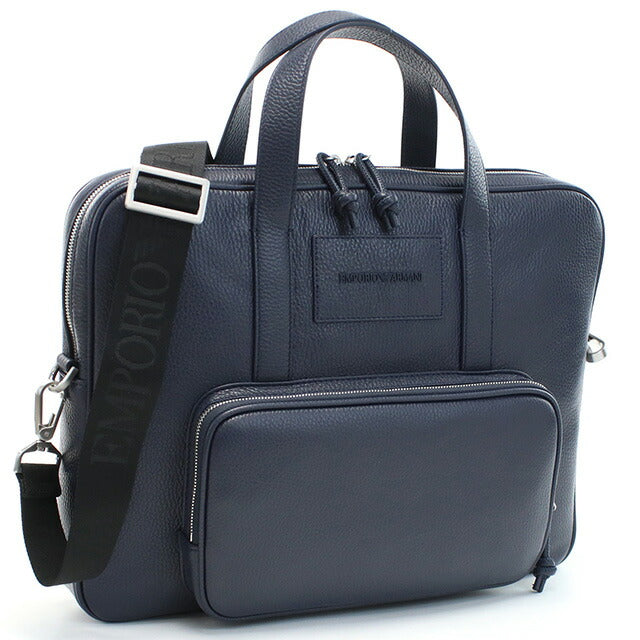 エンポリオ・アルマーニ ブリーフケース メンズ ブランド EMPORIO ARMANI レザー Y4P144 NAVY BLUE ネイビー系 バッグ EMAY4P144021