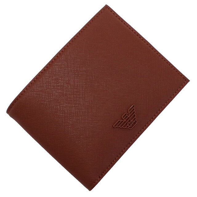 エンポリオ・アルマーニ 二折財布小銭入付き メンズ ブランド EMPORIO ARMANI Y4R165 ORANGE ブラウン系 財布 EMAY4R165111