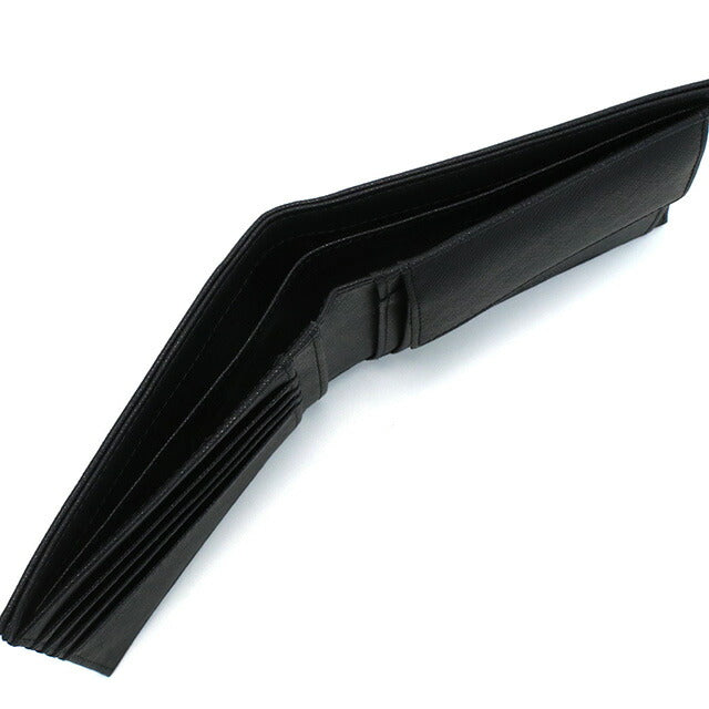 エンポリオ・アルマーニ 二折財布小銭入付き メンズ ブランド EMPORIO ARMANI Y4R165 BLACK ブラック 財布 EMAY4R165121