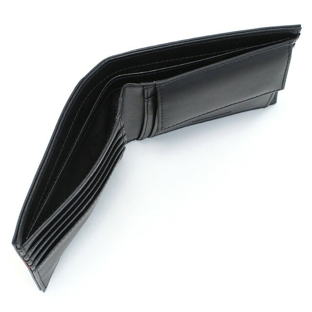 エンポリオ・アルマーニ 二折財布小銭入付き メンズ ブランド ポリウレタン Y4R165 BLACK-BLACK EAGLES ブラック 財布 EMAY4R165131