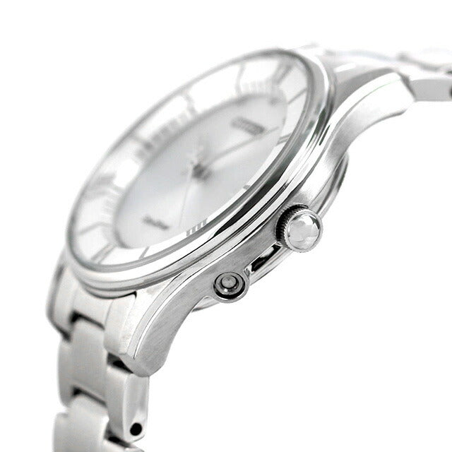 Citizen Eco Drive太阳能无线电薄妇女手表品牌ES0000-79A Citizen Silver ES0000-79A