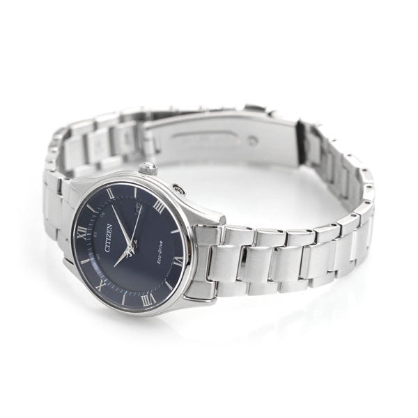 Citizen Eco Drive太阳能无线电薄妇女手表品牌ES0000-79L公民蓝色ES0000-79L