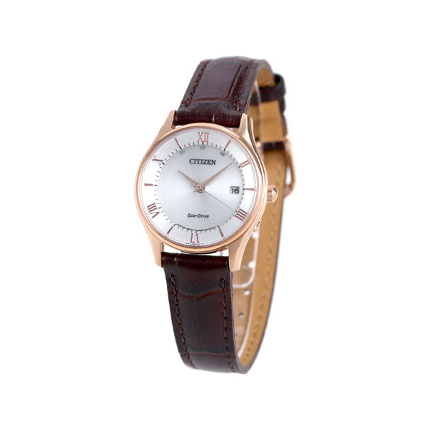 Citizen Eco Drive太阳能无线电薄妇女手表品牌ES0002-06A公民ES0002-06A