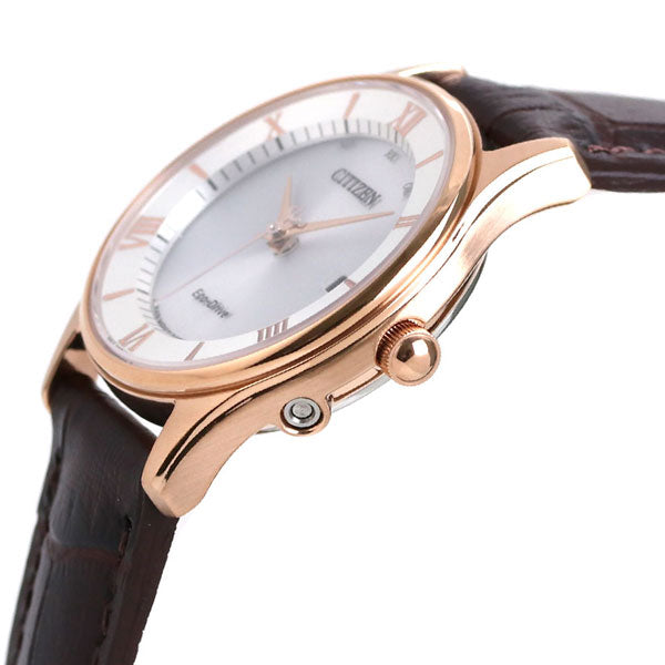 Citizen Eco Drive太阳能无线电薄妇女手表品牌ES0002-06A公民ES0002-06A