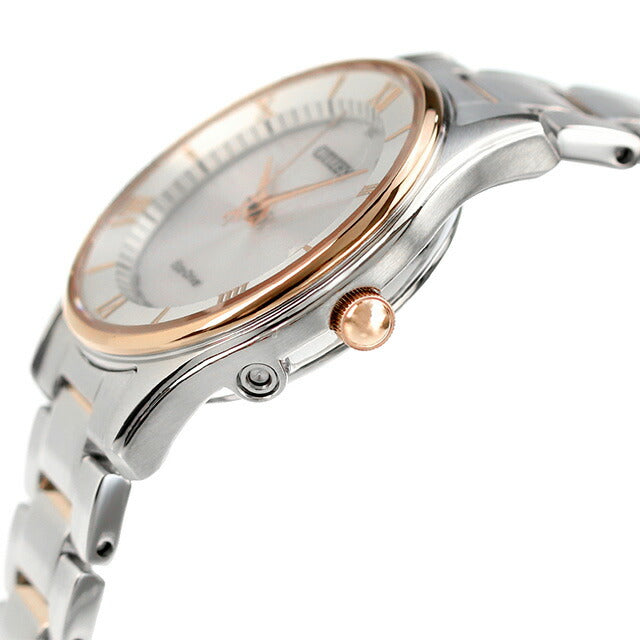 Citizen Eco Drive太阳能无线电薄妇女手表品牌ES0002-57A粉红色黄金ES0002-57A