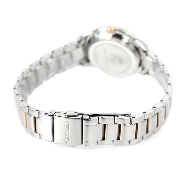 Citizen Eco Drive太阳能无线电薄妇女手表品牌ES0002-57A粉红色黄金ES0002-57A