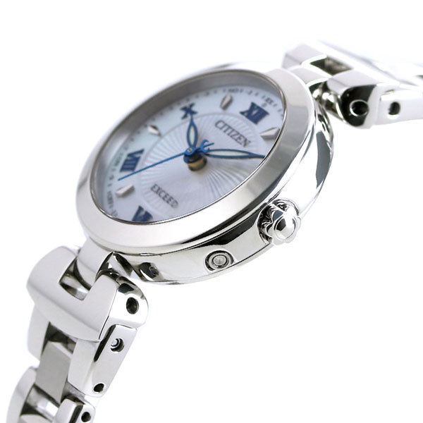 Citizen Exceed Eco Drive Solar Radio Titanium Made in Japan Ladies Watch Brand ES9420-58A CITIZEN White Shell ES9420-58A
