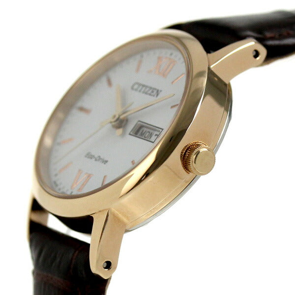 Citizen Eco Drive Solar Day-Date妇女观看品牌EW3252-07A公民EW3252-07A