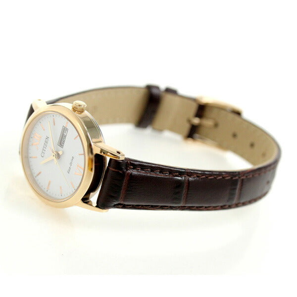 Citizen Eco Drive Solar Day-Date妇女观看品牌EW3252-07A公民EW3252-07A