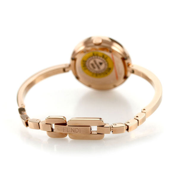 フェンディ 時計 マイウェイ ファー スイス製 レディース 腕時計 ブランド F378524500 ホワイトシェル ピンクゴールド F378524500