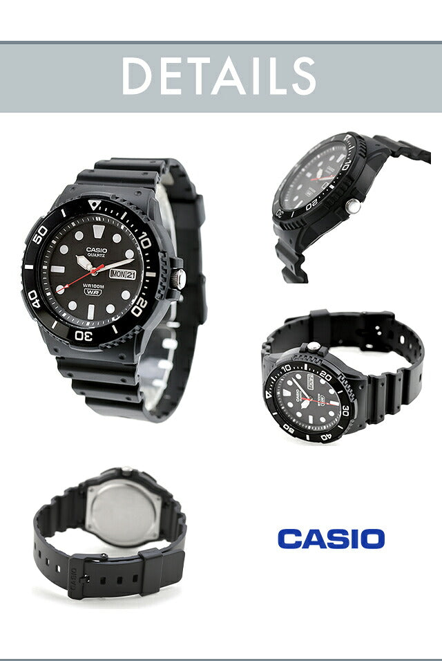 \父亲节礼物套装/ Casio 廉价卡西欧 卡西欧 石英电池供电 FD-MRW-230H 标准海外型号男士 Chipkashi 手表品牌卡西欧 卡西欧 模拟黑色黑色可选型号礼物实用 30 岁 40 岁丈夫