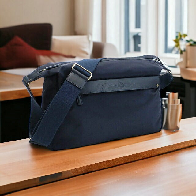フェリージ 斜め掛けショルダーバッグ メンズ ナイロン レザー イタリア 17-64 BLEU ネイビー系 バッグ FEL17-64031