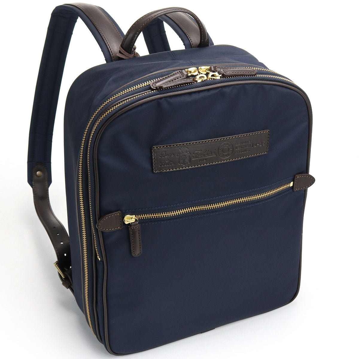 フェリージ リュック メンズ ナイロン/レザー イタリア 19-25 NAVY-BROWN ネイビー系 バッグ FEL19-25021
