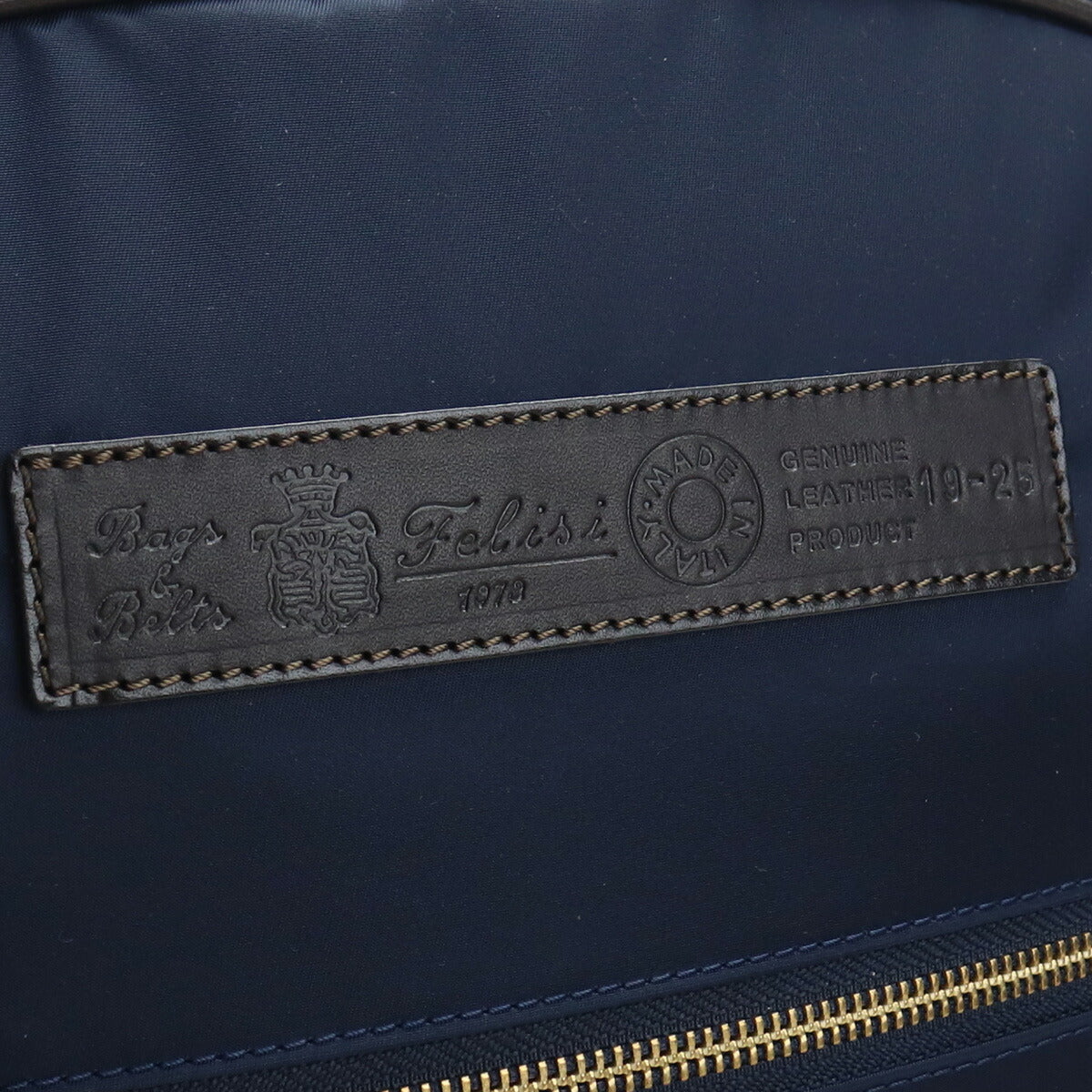 フェリージ リュック メンズ ナイロン/レザー イタリア 19-25 NAVY-BROWN ネイビー系 バッグ FEL19-25021