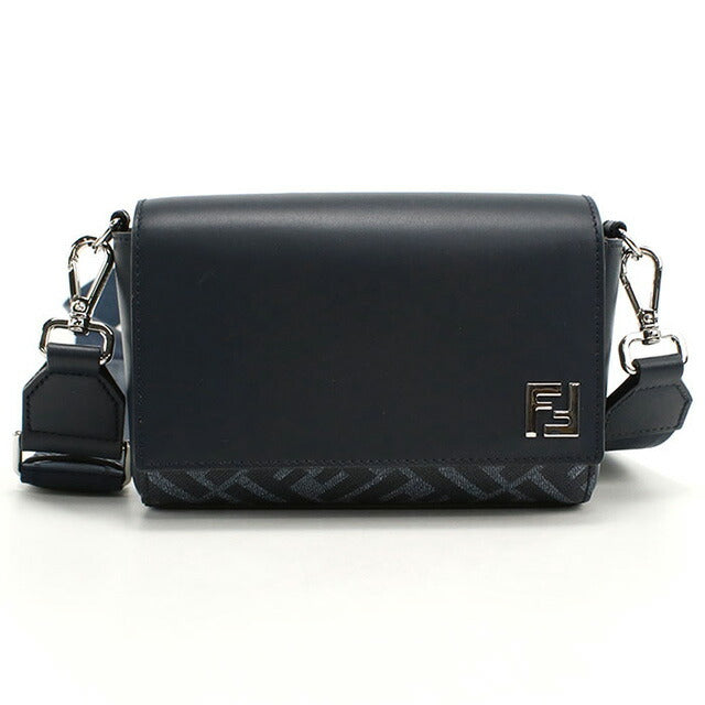 フェンディ 斜め掛け ショルダーバッグ メンズ ブランド FENDI レザー 7M0363 ブルー バッグ FEN7M0363011