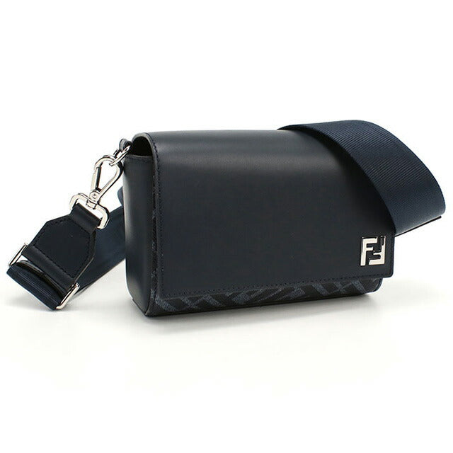 フェンディ 斜め掛け ショルダーバッグ メンズ ブランド FENDI レザー 7M0363 ブルー バッグ FEN7M0363011