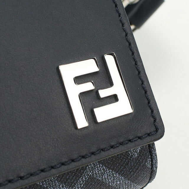 フェンディ 斜め掛け ショルダーバッグ メンズ ブランド FENDI レザー 7M0363 ブルー バッグ FEN7M0363011