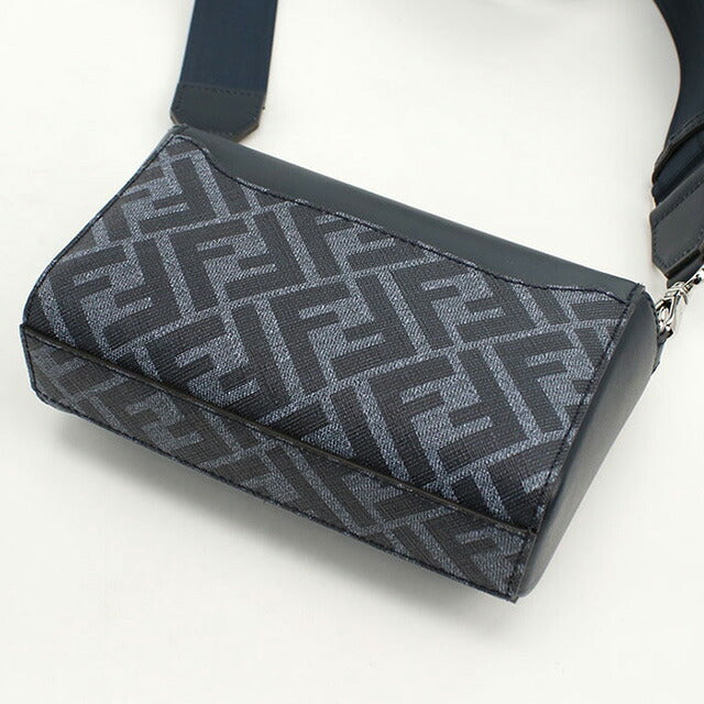 フェンディ 斜め掛け ショルダーバッグ メンズ ブランド FENDI レザー 7M0363 ブルー バッグ FEN7M0363011