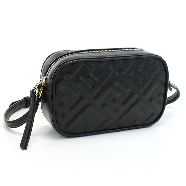 フェンディ 斜め掛け ショルダーバッグ レディース ブランド FENDI レザー イタリア 8BS077 ブラック バッグ FEN8BS077011