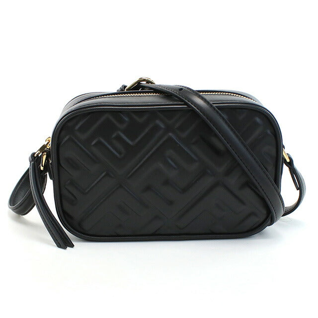 フェンディ 斜め掛け ショルダーバッグ レディース ブランド FENDI レザー イタリア 8BS077 ブラック バッグ FEN8BS077011
