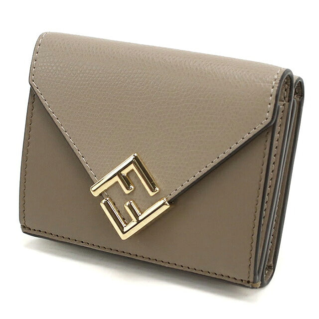 フェンディ 三つ折り財布 三折財布小銭入付き 三つ折り財布 三折財布 コンパクト レディース ブランド FENDI 8M0480 グレー FEN8M0480061