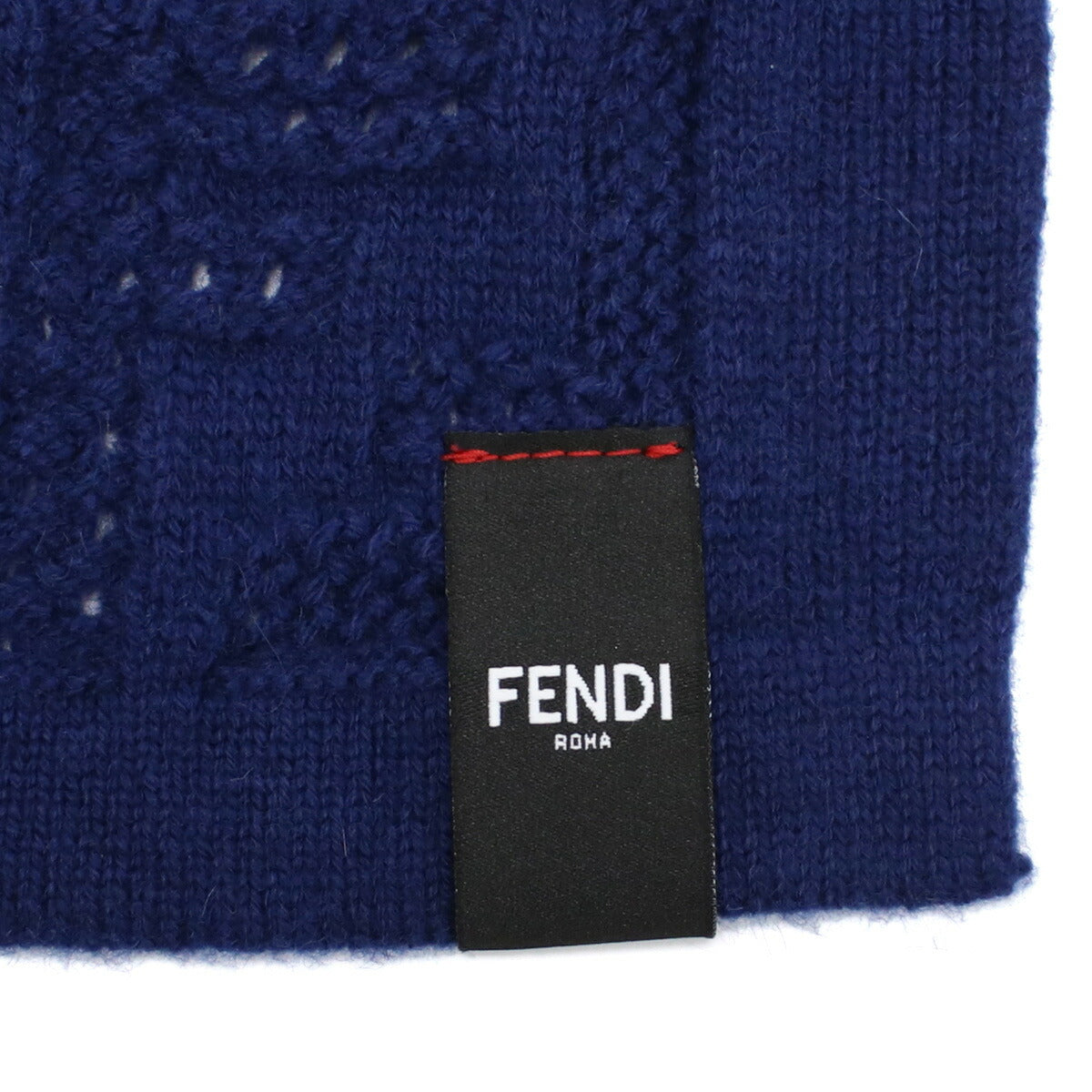 フェンディ マフラー メンズ ウール70% カシミア30% イタリア FXS701 ブルー系 小物 FENFXS701021