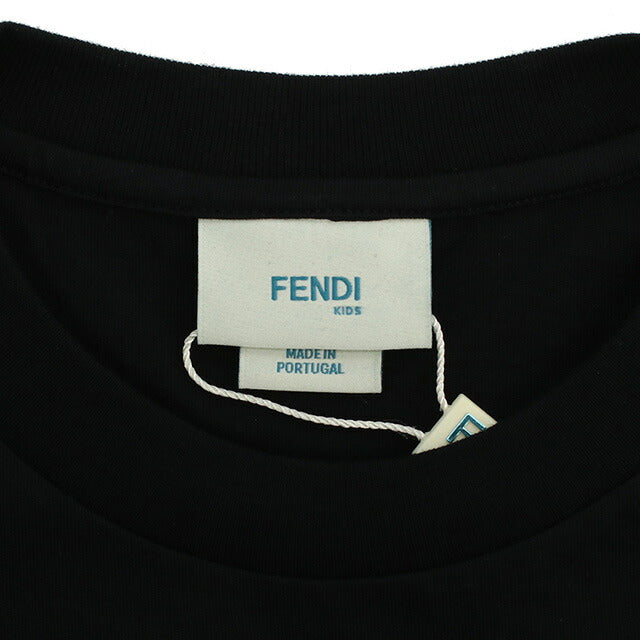 フェンディ 長袖Tシャツ キッズ ブランド FENDI ポルトガル JUI154 ブラック ウェア 選べるモデル FENJUI154A