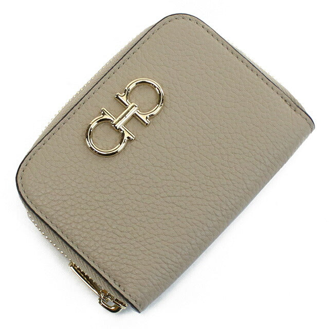 フェラガモ 小銭入れ レディース ブランド FERRAGAMO 22-0406 ベージュ 財布 FER22-0406021