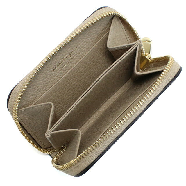 フェラガモ 小銭入れ レディース ブランド FERRAGAMO 22-0406 ベージュ 財布 FER22-0406021