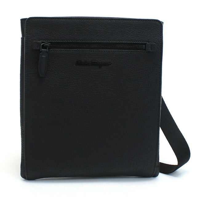 フェラガモ 斜め掛け ショルダーバッグ メンズ ブランド FERRAGAMO イタリア 24-0131 ブラック バッグ FER24-0131011