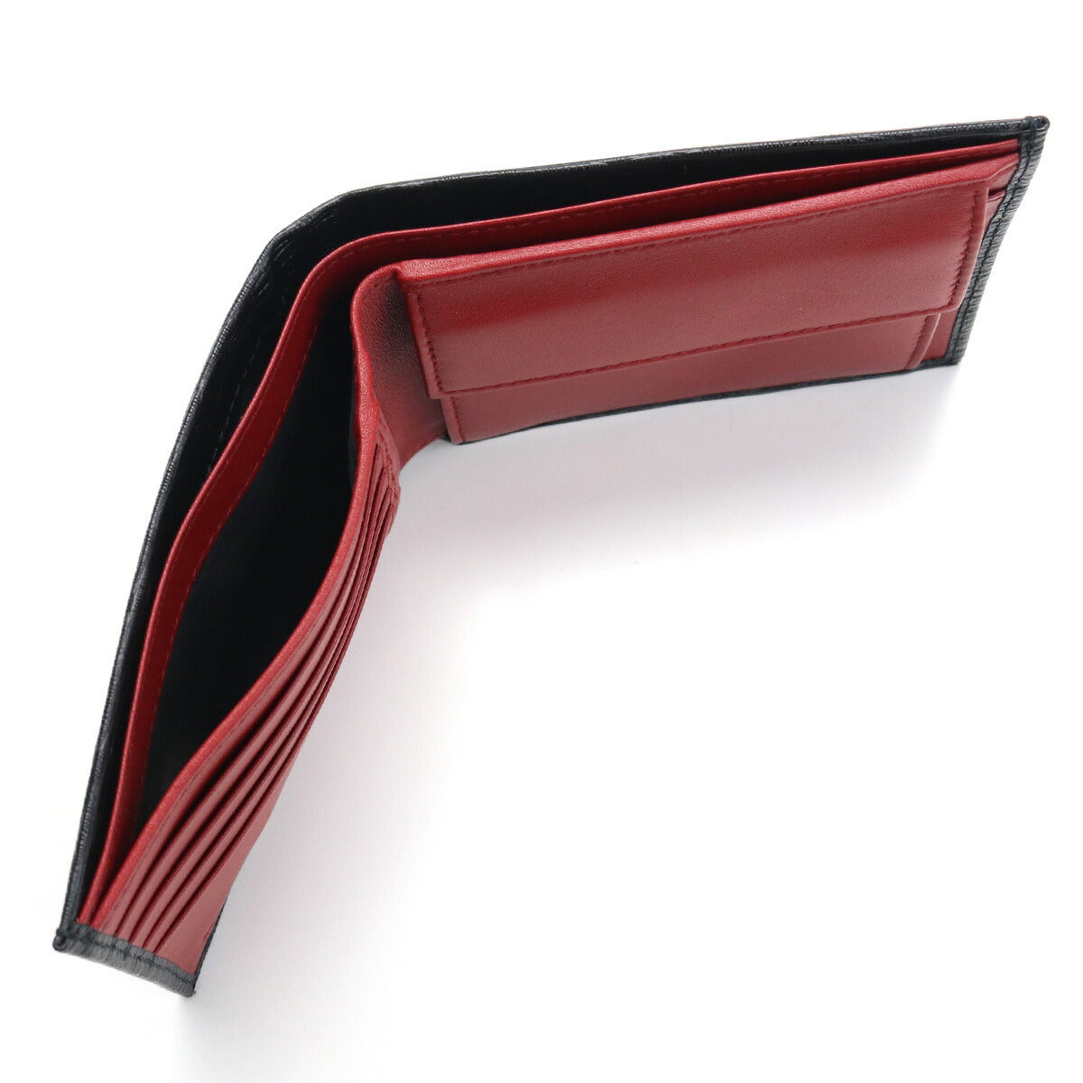 フェラガモ 二つ折り財布 メンズ PEBBLE CALF カーフ イタリア 66-A065 ブラック 財布 FER66-A065031