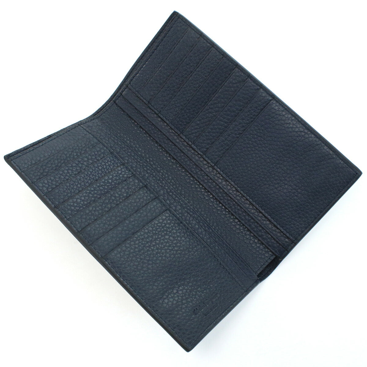 フェラガモ 長財布二折 メンズ PEBBLE CALF カーフ イタリア 66-A147 ネイビー系 財布 FER66-A147021