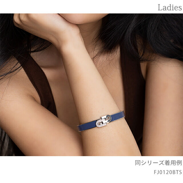 フルラ バングル レディース ブランド ARCH BANGLE Sサイズ ステンレススチール FJ0120BTS ブルー シルバー アクセサリー FJ0120BTS