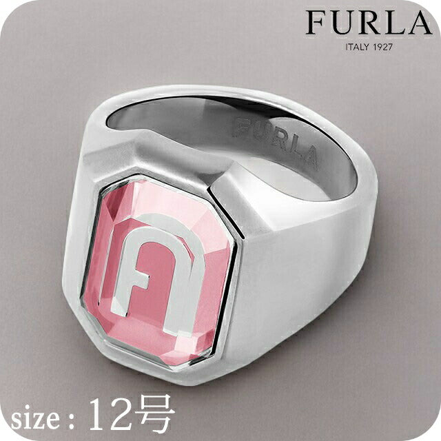 フルラ リング レディース ブランド オクタゴナル リング ステンレススチール FJ0301RT2 ピンク シルバー アクセサリー FJ0301RT2