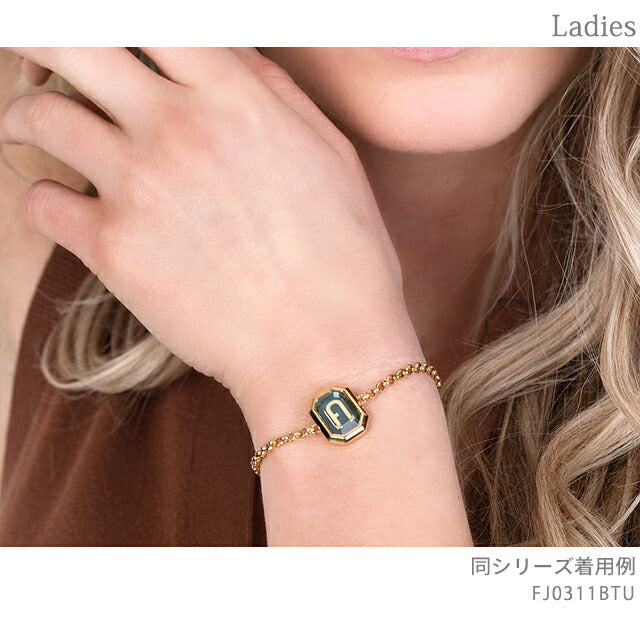 フルラ ブレスレット レディース ブランド オクタゴナル ステンレススチール FJ0311BTU ゴールド グリーン アクセサリー FJ0311BTU