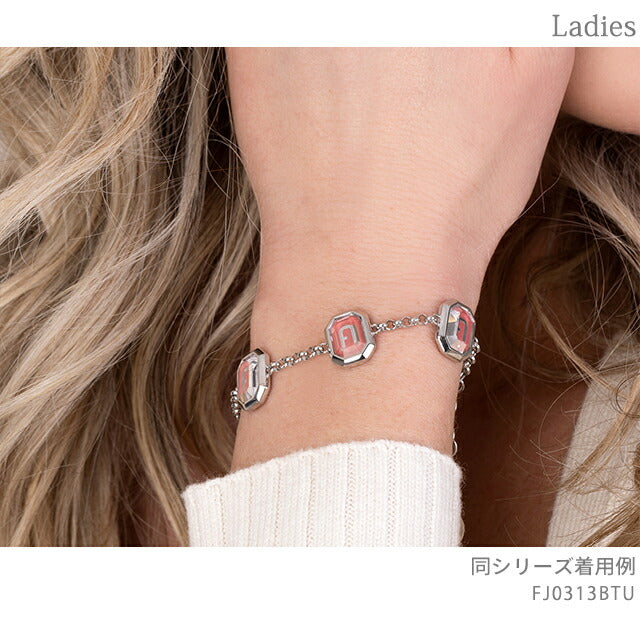 フルラ ブレスレット レディース ブランド オクタゴナル ステンレススチール FJ0313BTU シルバー ピンク アクセサリー FJ0313BTU