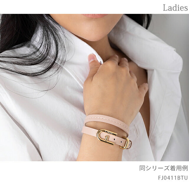 フルラ ブレスレット レディース ブランド BUCKLE BRACELET エコレザー FJ0411BTU ピンクベージュ ゴールド アクセサリー FJ0411BTU