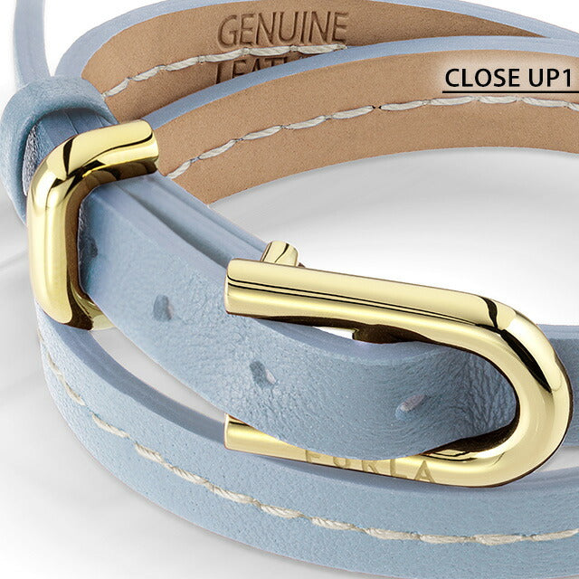 フルラ ブレスレット レディース ブランド BUCKLE BRACELET エコレザー FJ0413BTU ライトブルー アクセサリー FJ0413BTU