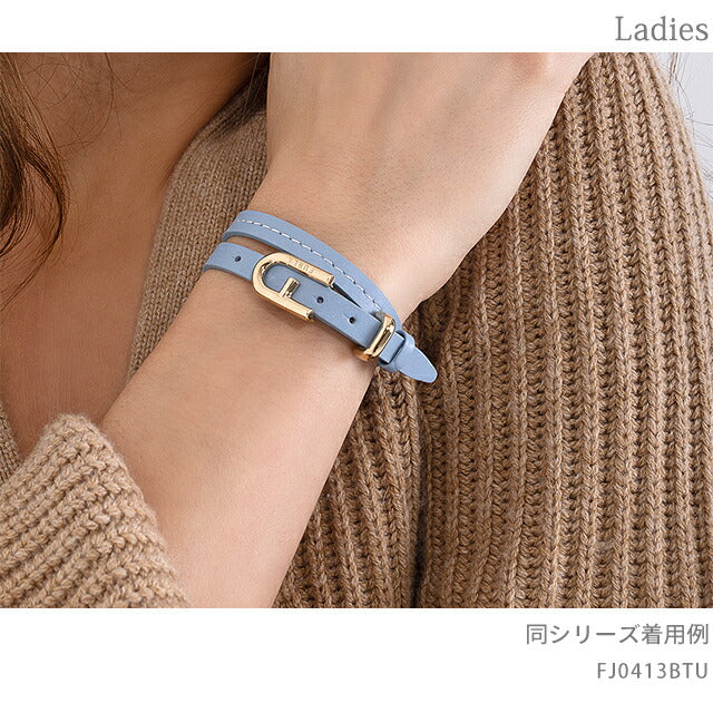 フルラ ブレスレット レディース ブランド BUCKLE BRACELET エコレザー FJ0413BTU ライトブルー アクセサリー FJ0413BTU