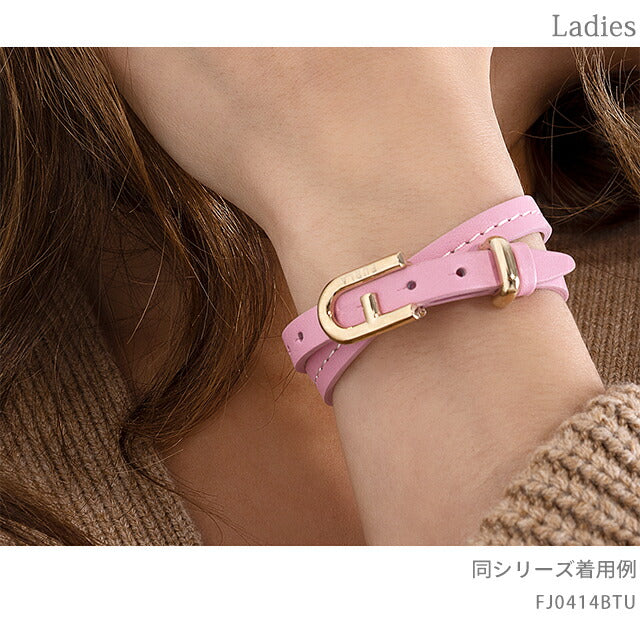 フルラ ブレスレット レディース ブランド BUCKLE BRACELET エコレザー FJ0414BTU ピンク アクセサリー FJ0414BTU