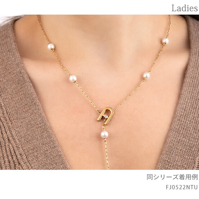 フルラ ネックレス レディース ブランド ARCH PEARL NECKLACE ステンレススチール 人工パール FJ0522NTU ゴールド FJ0522NTU