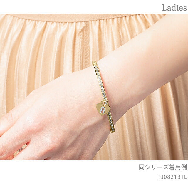 フルラ バングル レディース ブランド LOVING PADLOCK BRACELET Lサイズ ステンレススチール FJ0821BTL ゴールド アクセサリー FJ0821BTL