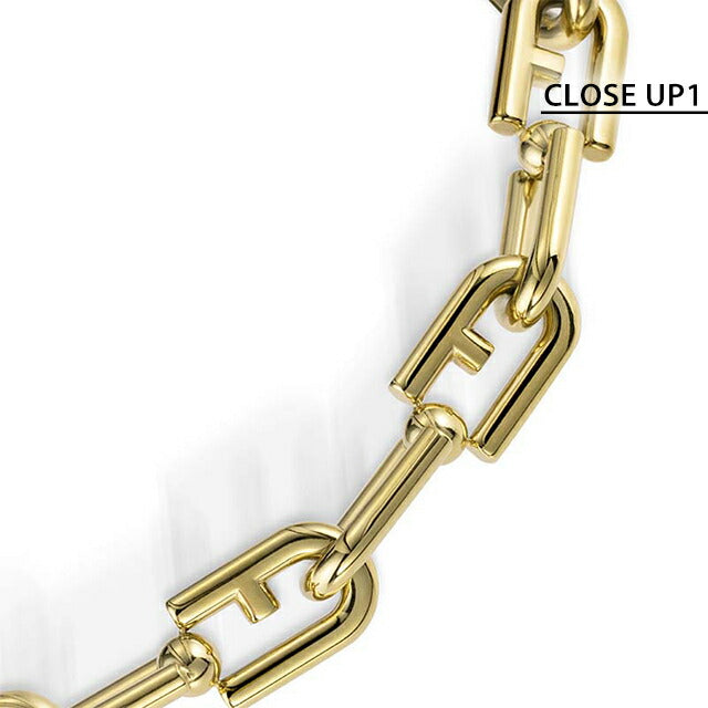 フルラ ブレスレット レディース ブランド チェーン ロゴ ブレスレット ステンレススチール(イエローゴールドPVD) FJ0910BTU FJ0910BTU