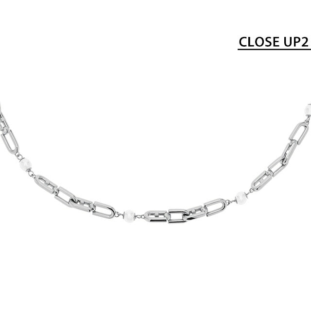 フルラ ネックレス レディース ブランド FURLA CHAINED LOGO ステンレススチール FJ0927NTU シルバー ジュエリー FJ0927NTU