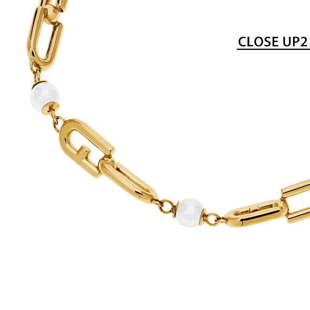 フルラ ブレスレット レディース ブランド FURLA CHAINED LOGO ステンレススチール FJ0928BTU ゴールド ジュエリー FJ0928BTU